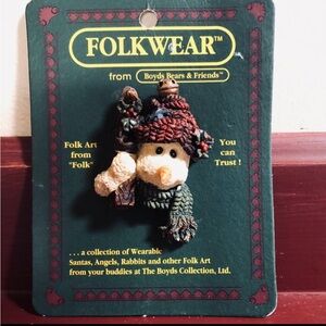 Boyd’s Bear Snowman Pin NIP